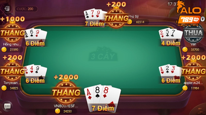 Bí kíp chơi bài 3 cây nắm chắc thắng