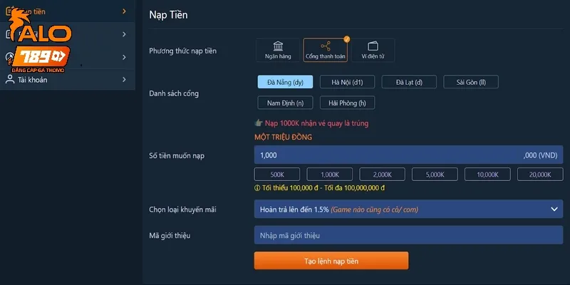 Người chơi cần phải kiểm tra cẩn thận những thông tin đã cung cấp